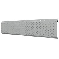 Софит, линеарная потолочно-стеновая панель с ПЕРФОРАЦИЕЙ для вентиляции RAL9006 Серебро