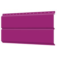 Сайдинг металлический (металлосайдинг) Евро-Брус под брус RAL4006 Пурпурный