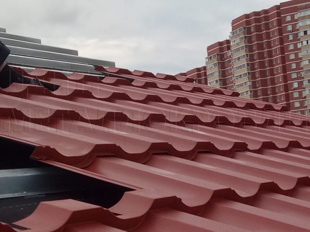 Металлочерепица Геркулес 8004 терракотовый Стальной Бархат от Центра Металлокровли в Ижевске Металлочерепица Геркулес 8004 терракотовый Стальной Бархат от Центра Металлокровли в Ижевске