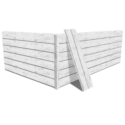 Фото сайдинга металлического (металлосайдинга) Евро-Брус под брус Printech Беленый Дуб для фасада дома