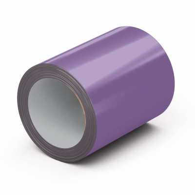 Рулон стали полиэстер RAL4005 Сиреневый 0.45х1250мм открытый